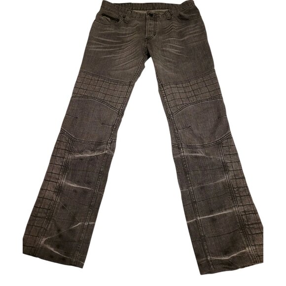 Rogue Destructed Slim Moto Jean Gray Men's 31. Mid Rise, Excellent Motorcycle - Picture 2 of 7